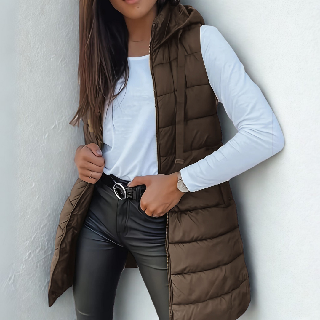Rosemarie™| Lång damväst