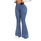 Dam Högmidjade Stretch Jeans