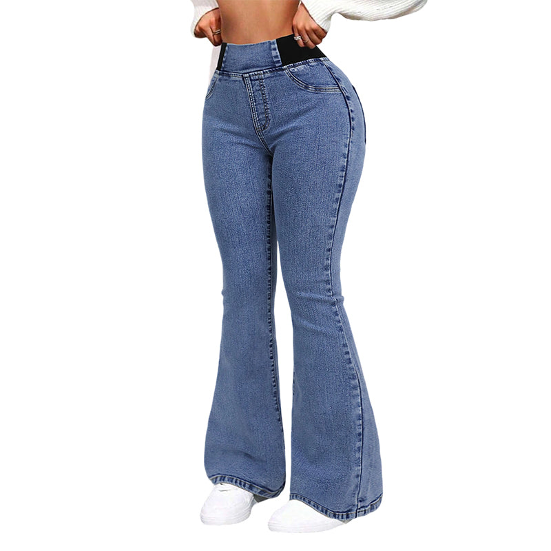Dam Högmidjade Stretch Jeans