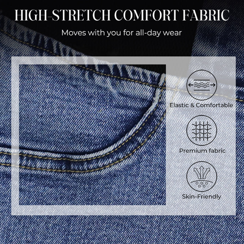 Dam Högmidjade Stretch Jeans