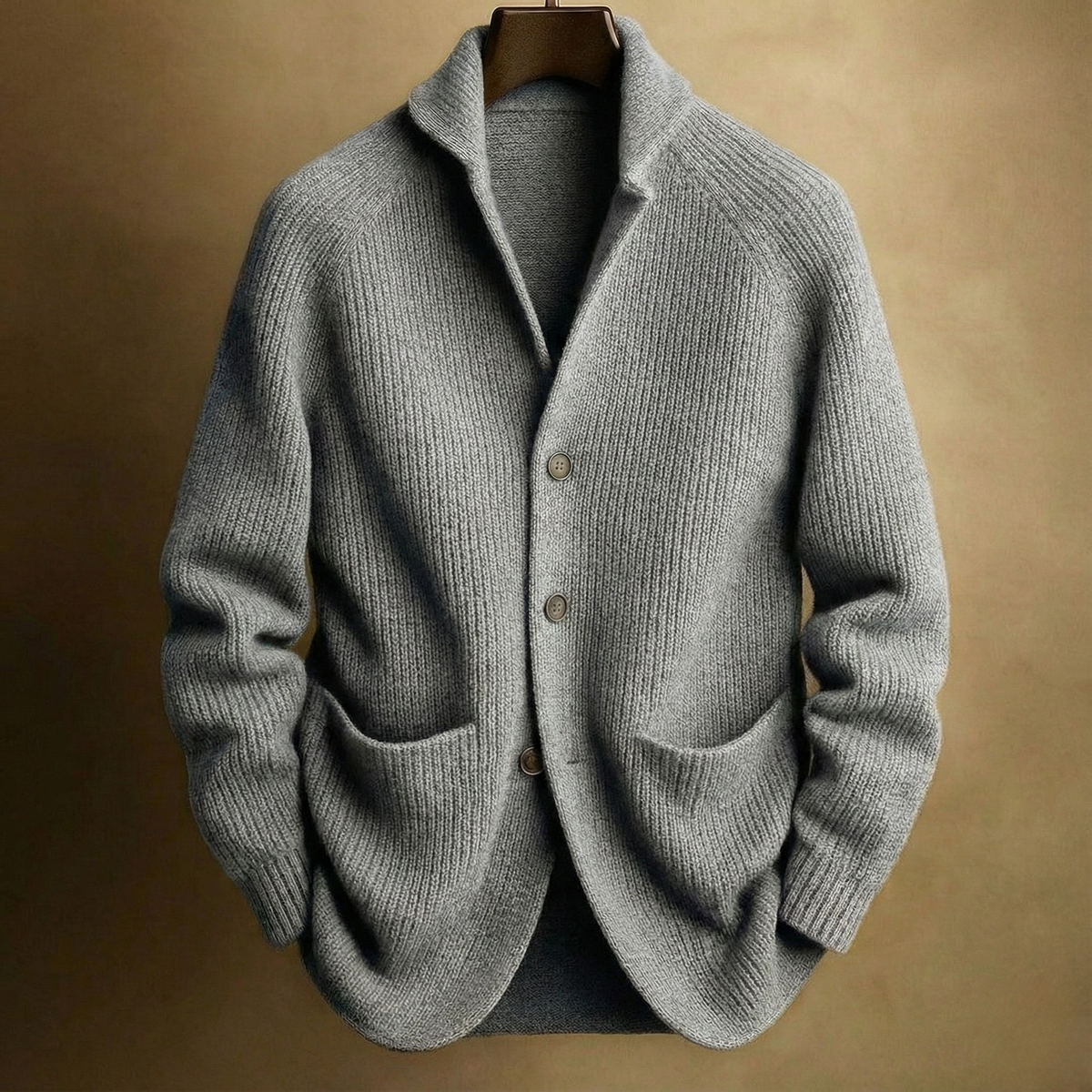 SILVORO | STRICKJACKA I RIBBMATERIAL FÖR HERRAR