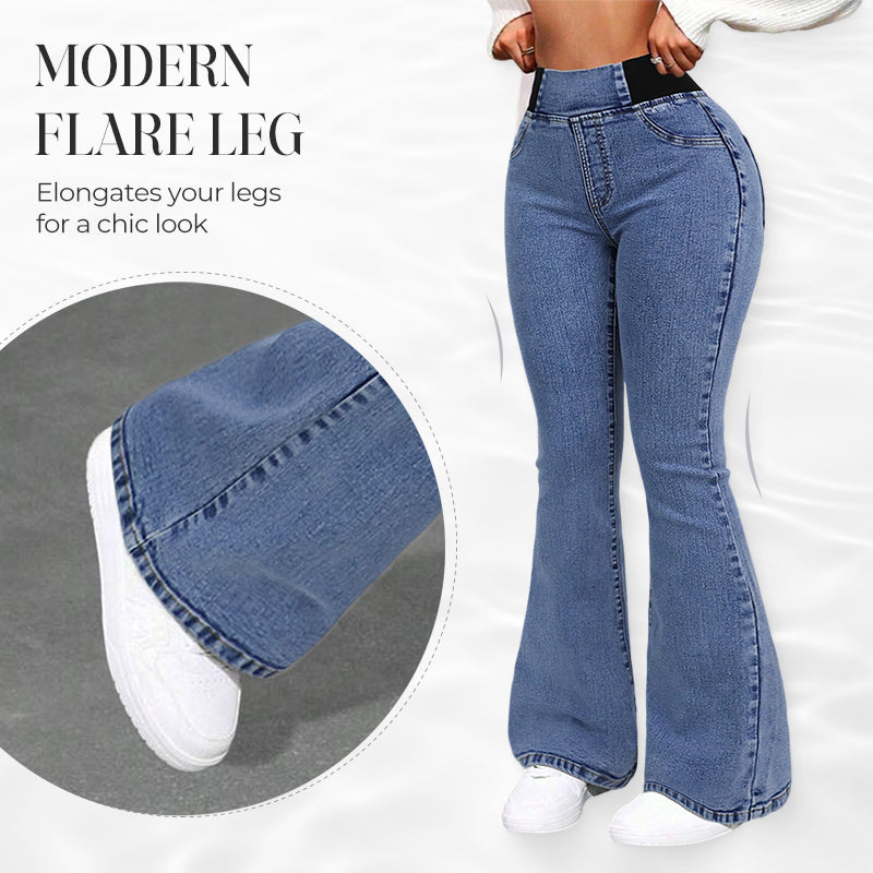 Dam Högmidjade Stretch Jeans