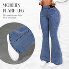 Dam Högmidjade Stretch Jeans
