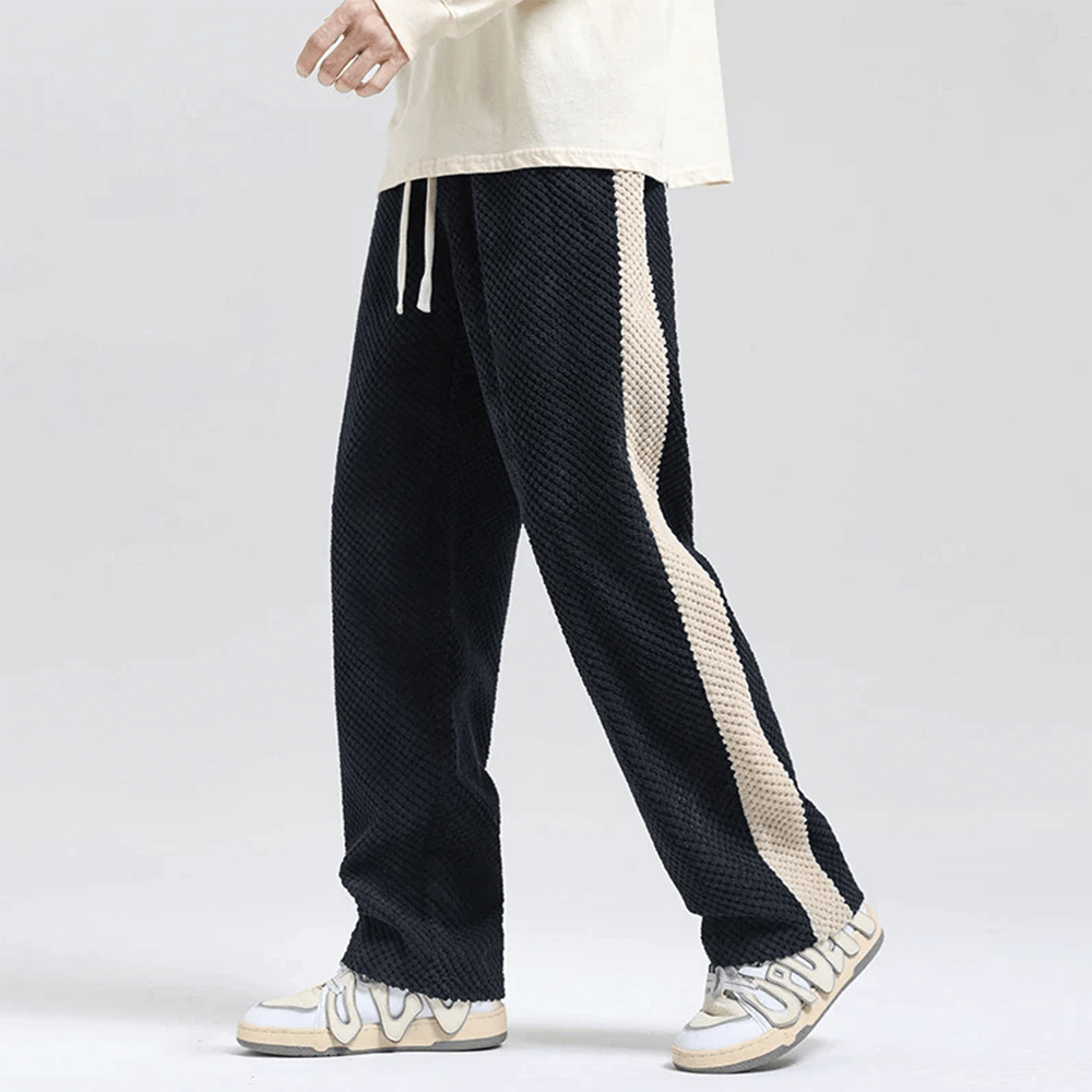Caspar | Waffelcord-Joggingbyxor