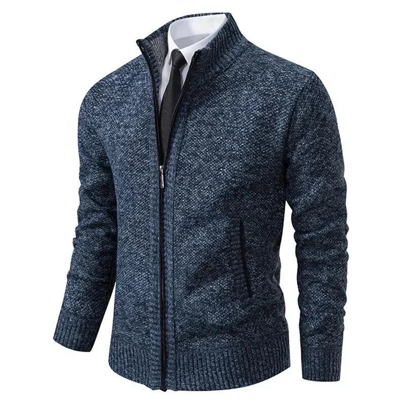 Leon | Stickad tröja med dragkedja och insvängd midja