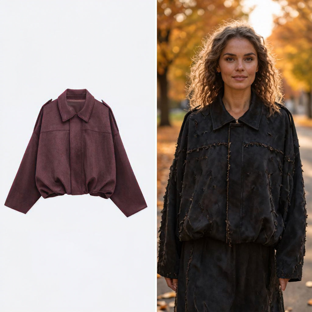 VEUGER MODEHOUS™ | Mocka-Look Jacka