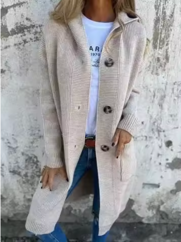 Giselle™| Lång, varm cardigan