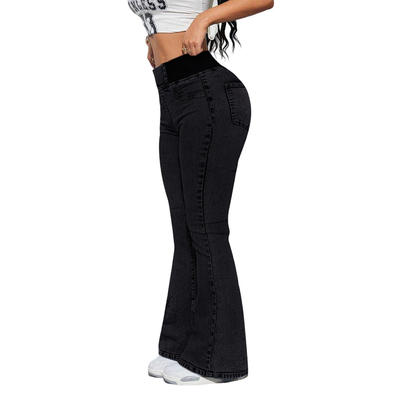 Dam Högmidjade Stretch Jeans