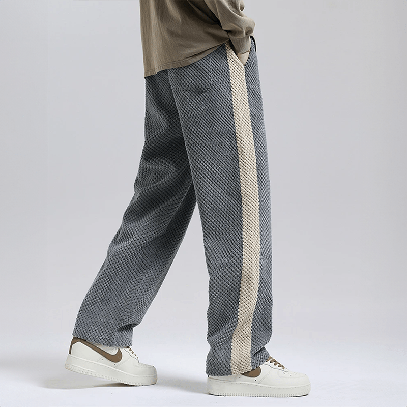 Caspar | Waffelcord-Joggingbyxor