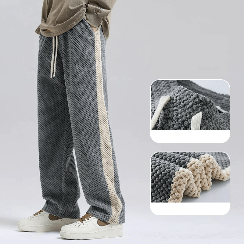 Caspar | Waffelcord-Joggingbyxor