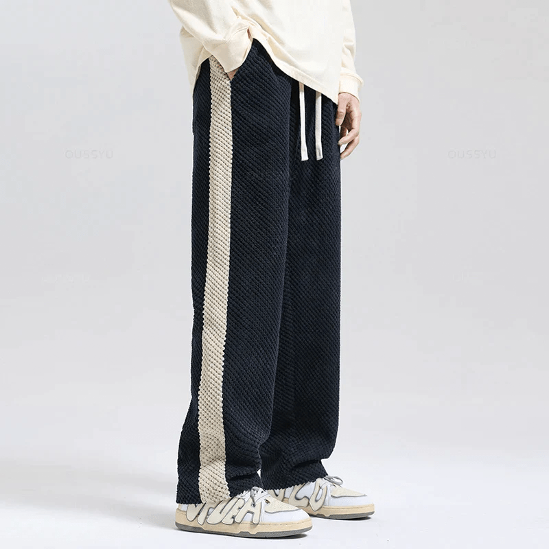 Caspar | Waffelcord-Joggingbyxor