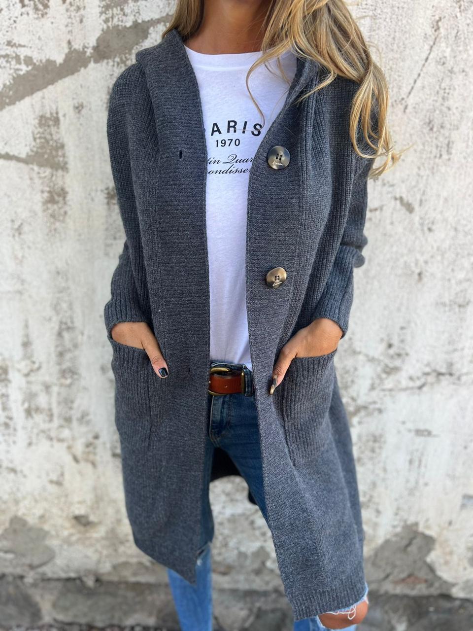 Giselle™| Lång, varm cardigan