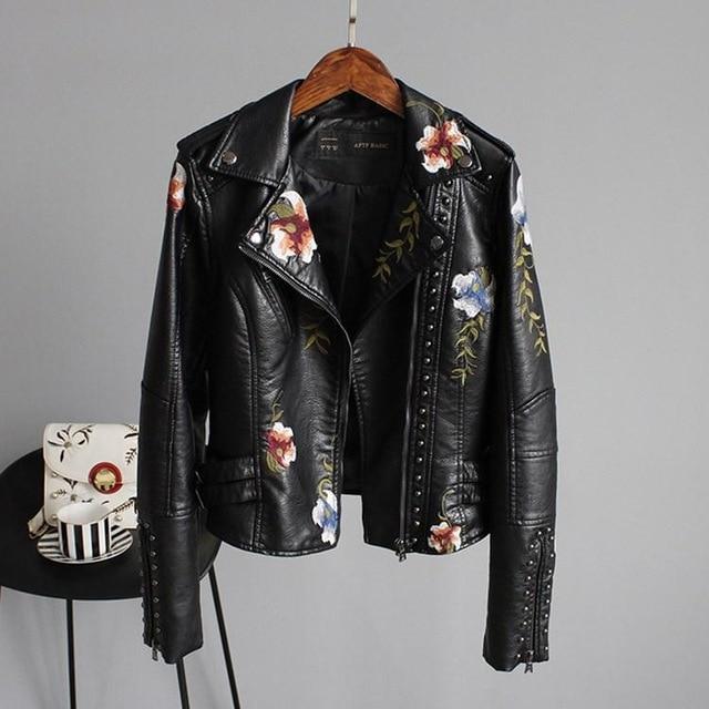 Ella™| Läderlook Jacka